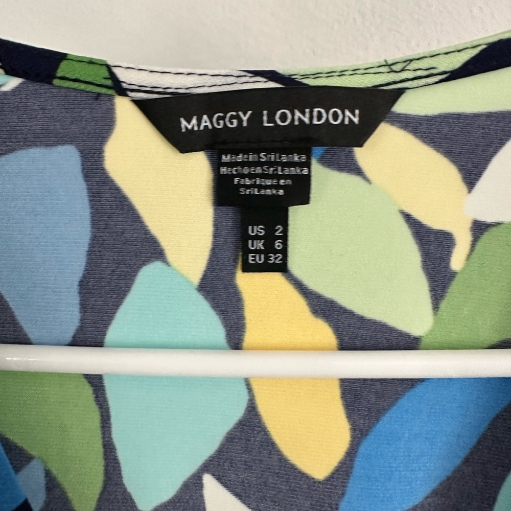 Maggie London Matte Jersey Wrap Dress 2 - Picture 8 of 8
